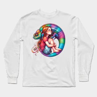 Rainbow chameleon Long Sleeve T-Shirt